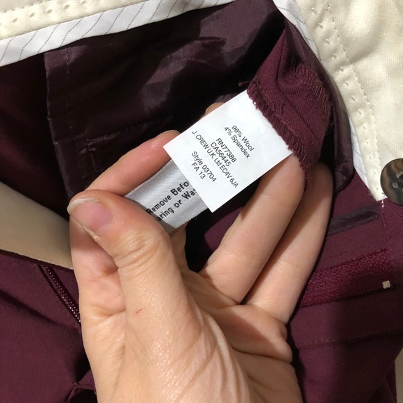 J. Crew Tollegno 1900 Wool Eaton Boy Trouser 10 - Picture 6 of 7